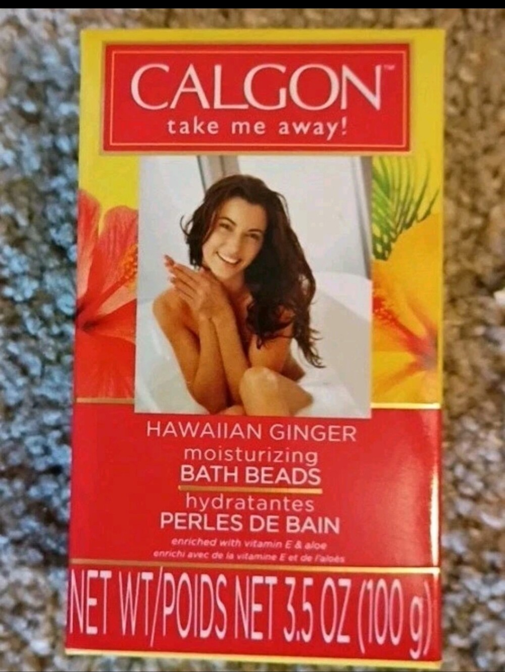 Calgon Take Me Away! Hawaiian Ginger Ultra Moisturizing Bath Beads 3.5oz Sealed